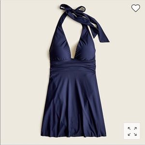 J.Crew V-neck halter swim dress